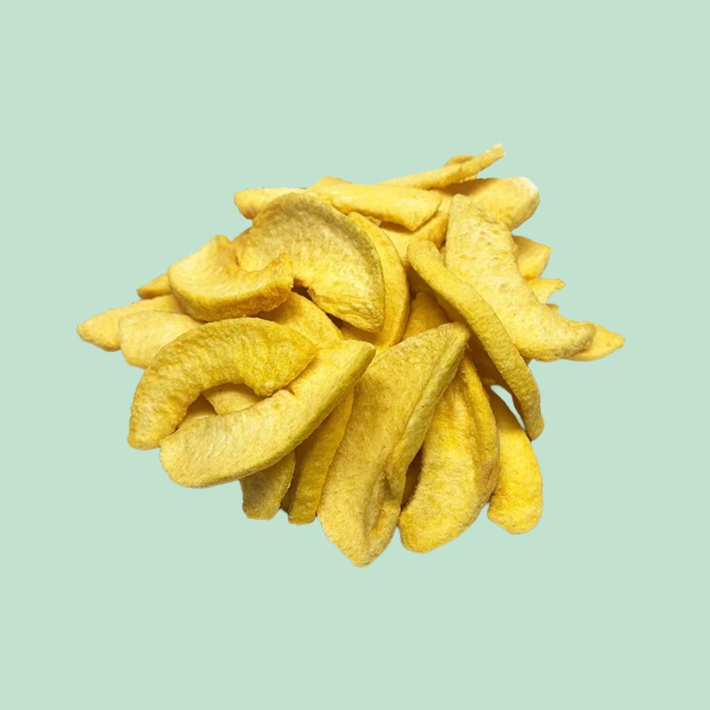 Gelbe Pfirsichchips