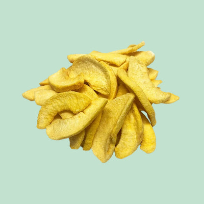 Gelbe Pfirsichchips