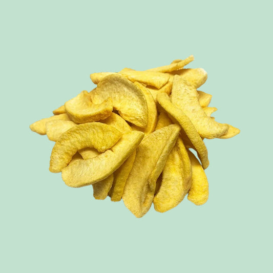 Gelbe Pfirsichchips